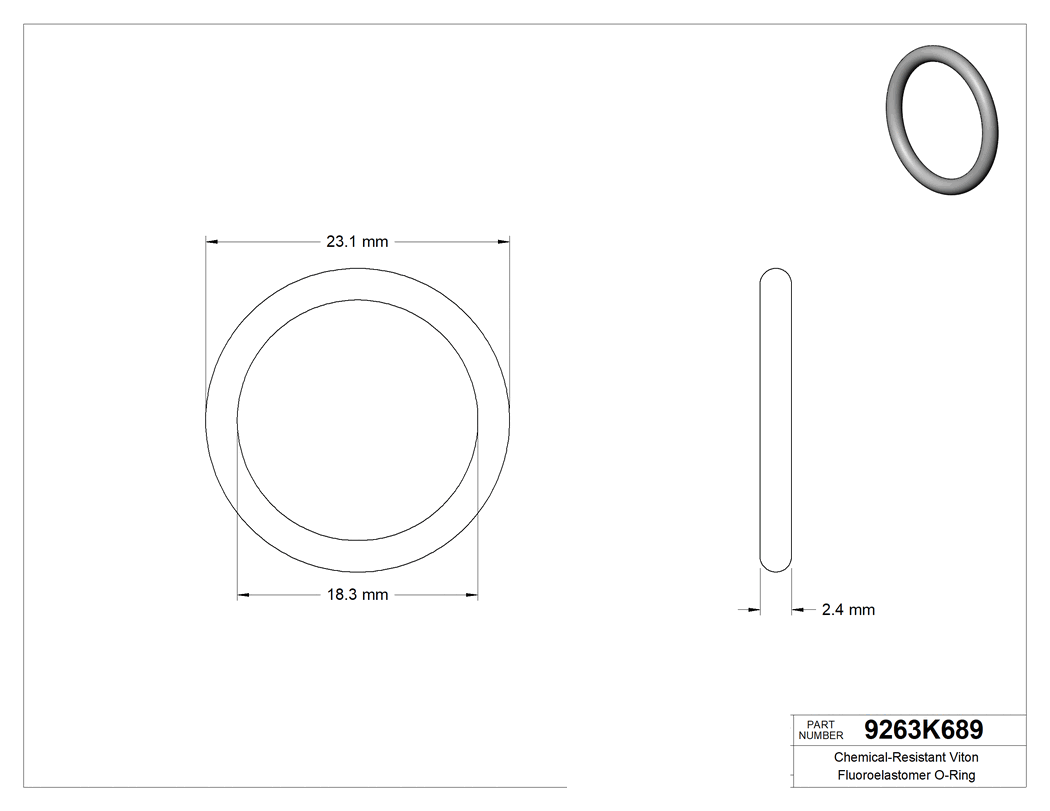 Technical drawing - 9263K689